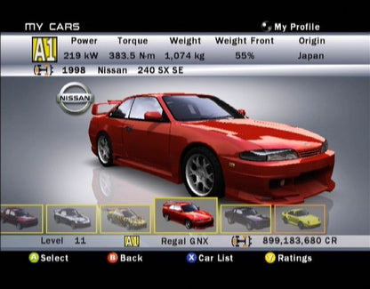 Forza Motorsport | Xbox | gameplay screenshot | region=North America | source-country= | zypher-v2 | moby-0557ca6f4e8b | Data by MobyGames.com