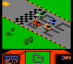 
R.C. Pro-Am | NES | gameplay screenshot | Data by MobyGames.com