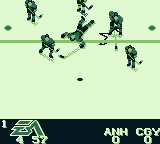 NHL 95 | Game Boy | gameplay screenshot | region=North America | source-country= | zypher-v2 | moby-627ae0fa92be | Data by MobyGames.com