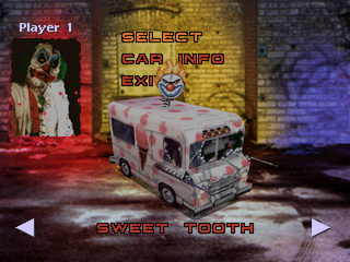 
Twisted Metal | PlayStation | gameplay screenshot | Data by MobyGames.com