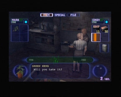 
Resident Evil: Outbreak | PlayStation 2 | gameplay screenshot | Data by MobyGames.com