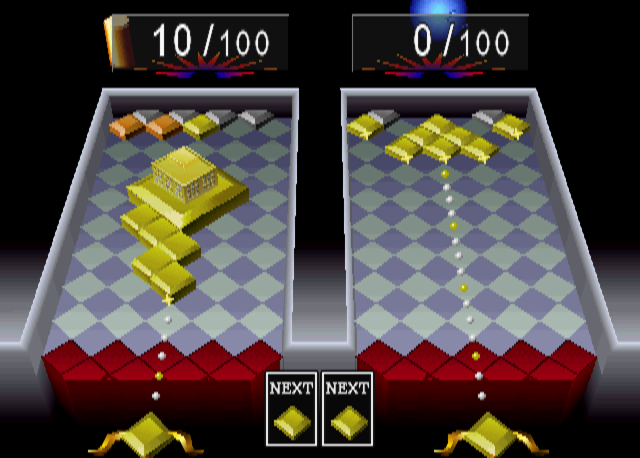 Builder's Block | PlayStation | gameplay screenshot | Data by MobyGames.com