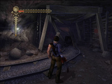 
Evil Dead: Regeneration | Xbox | gameplay screenshot | Region: North America | source-country= | Data by MobyGames.com