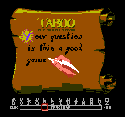 
Taboo: The Sixth Sense | NES | gameplay screenshot | Data by MobyGames.com
