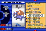 Pokémon Sapphire Version | Game Boy Advance | gameplay screenshot | region=North America | source-country= | zypher-v2 | moby-a3f0bffff202 | Data by MobyGames.com