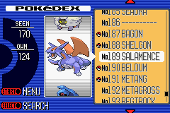 Pokémon Sapphire Version | Game Boy Advance | gameplay screenshot | region=North America | source-country= | zypher-v2 | moby-a3f0bffff202 | Data by MobyGames.com