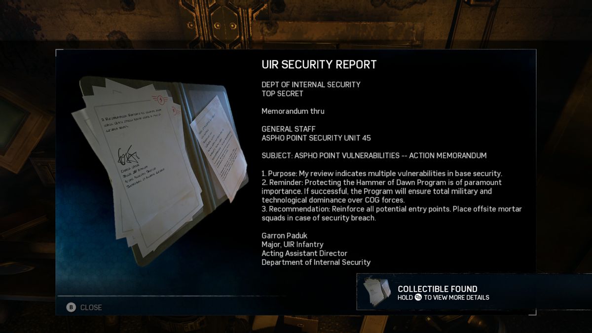 Gears of War 4 | Xbox One | gameplay screenshot | Data by MobyGames.com