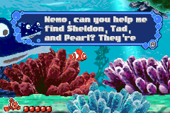 Disney•Pixar Finding Nemo | Game Boy Advance | gameplay screenshot | region=North America | source-country= | zypher-v2 | moby-e9ce2085bd80 | Data by MobyGames.com