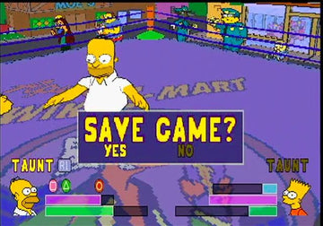 
The Simpsons Wrestling | PlayStation | gameplay screenshot | Data by MobyGames.com