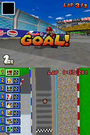 
Mario Kart DS | Nintendo DS | gameplay screenshot | Data by MobyGames.com