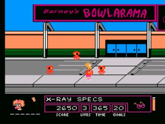 
The Simpsons: Bart vs. the Space Mutants | NES | gameplay screenshot | Data by MobyGames.com