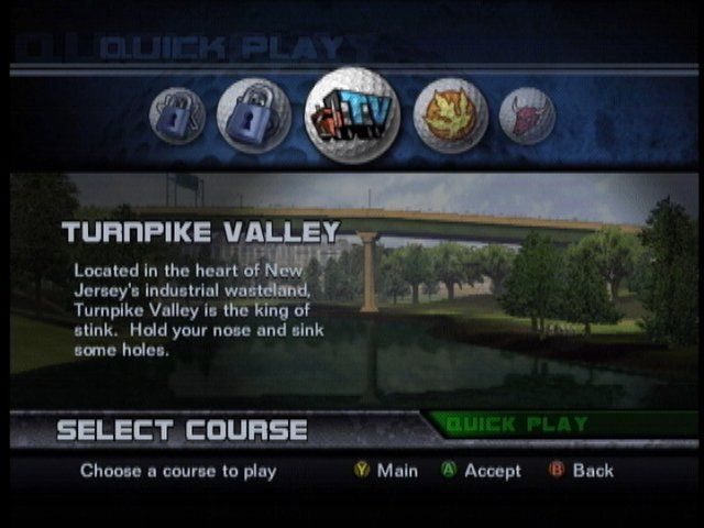 Outlaw Golf 2 | Xbox | gameplay screenshot | region=North America | source-country= | zypher-v2 | moby-89c54f59376e | Data by MobyGames.com
