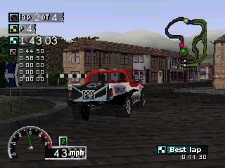 Rally Cross | PlayStation | gameplay screenshot | Region: North America | source-country= | Data by MobyGames.com