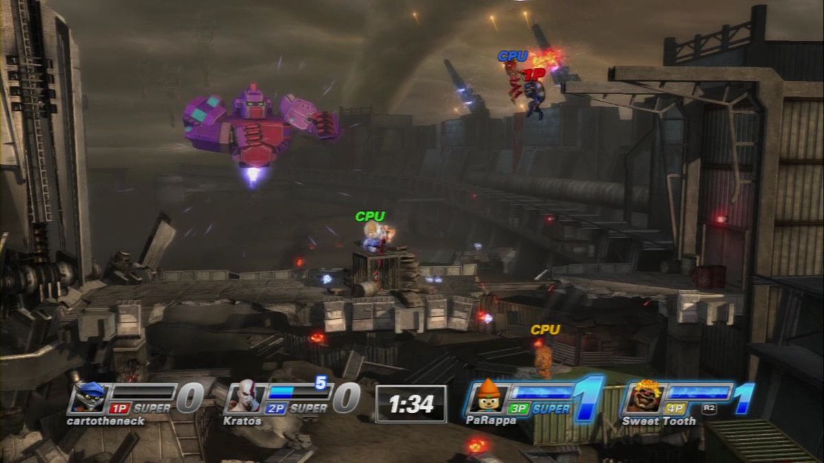 
PlayStation All-Stars Battle Royale | PlayStation 3 | gameplay screenshot | Data by MobyGames.com