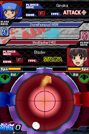 Beyblade: Metal Fusion | Nintendo DS | gameplay screenshot | region=North America | source-country= | zypher-v2 | moby-a6a29c03591b | Data by MobyGames.com