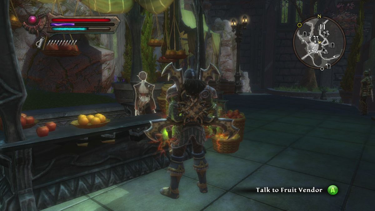 
Kingdoms of Amalur: Reckoning | Xbox 360 | gameplay screenshot | Region: North America | source-country= | Data by MobyGames.com