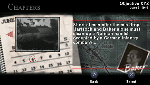 
Brothers in Arms: D-Day | PSP | gameplay screenshot | Data by MobyGames.com