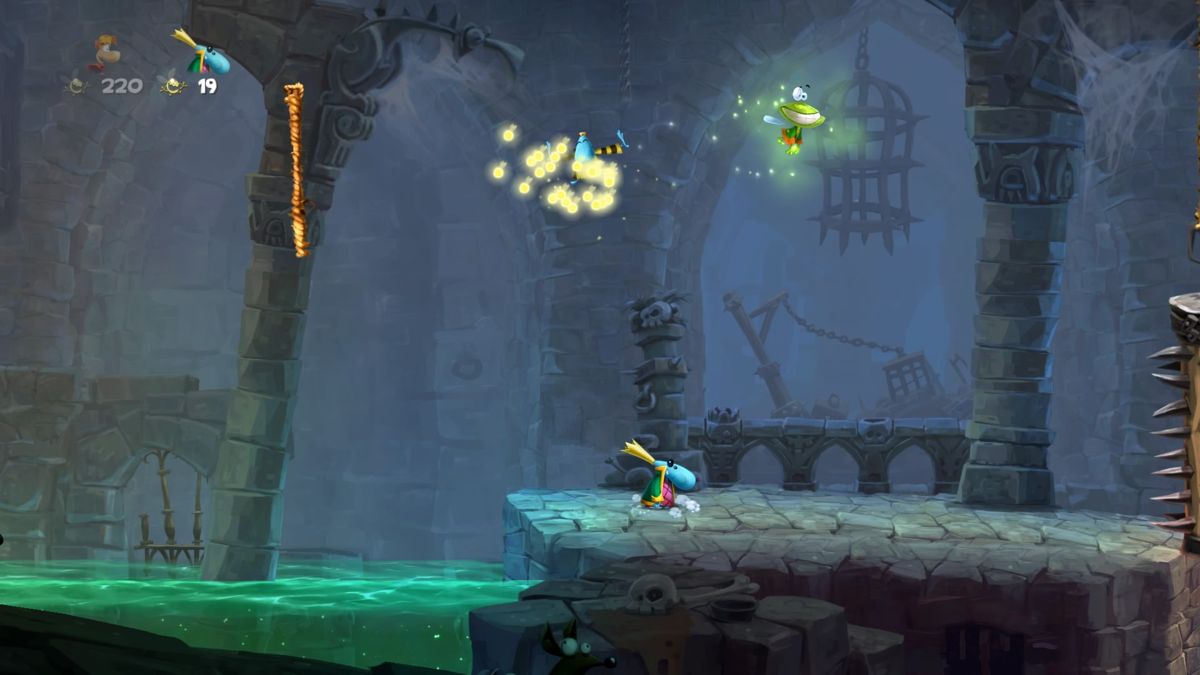 
Rayman Legends | PlayStation 4 | gameplay screenshot | Region: North America | source-country= | Data by MobyGames.com
