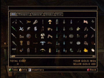 
The Elder Scrolls III: Morrowind | Xbox | gameplay screenshot | Region: North America | source-country= | Data by MobyGames.com