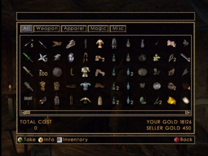 
The Elder Scrolls III: Morrowind | Xbox | gameplay screenshot | Region: North America | source-country= | Data by MobyGames.com