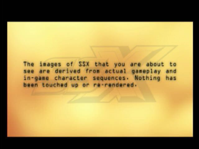 SSX | PlayStation 2 | gameplay screenshot | region=North America | source-country= | zypher-v2 | moby-7bc229b63ac1 | Data by MobyGames.com