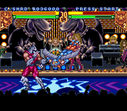 
Teenage Mutant Ninja Turtles: Tournament Fighters | SNES | gameplay screenshot | Data by MobyGames.com