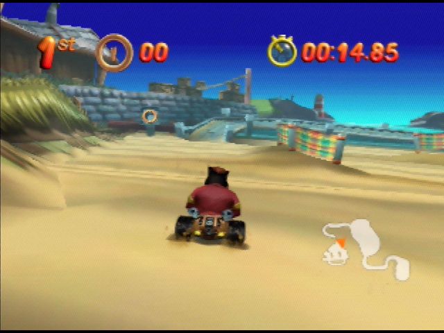Mickey's Speedway USA | Nintendo 64 | gameplay screenshot | region=North America | source-country= | zypher-v2 | moby-fa728d41f143 | Data by MobyGames.com