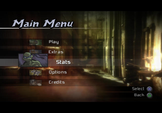 
TMNT | PlayStation 2 | gameplay screenshot | Data by MobyGames.com