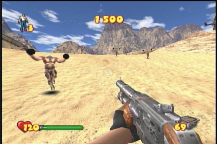 Serious Sam | Xbox | gameplay screenshot | region=North America | source-country= | zypher-v2 | moby-74a81b35bf43 | Data by MobyGames.com