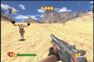 Serious Sam | Xbox | gameplay screenshot | region=North America | source-country= | zypher-v2 | moby-74a81b35bf43 | Data by MobyGames.com