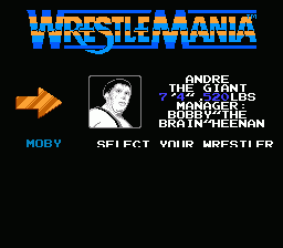
WWF WrestleMania | NES | gameplay screenshot | Data by MobyGames.com