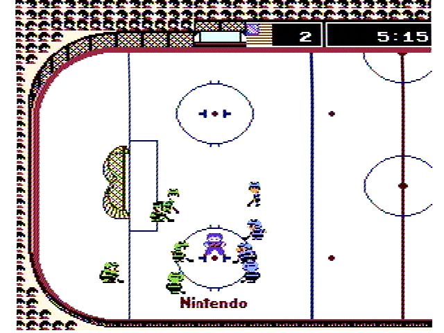 
Ice Hockey | NES | gameplay screenshot | Data by MobyGames.com