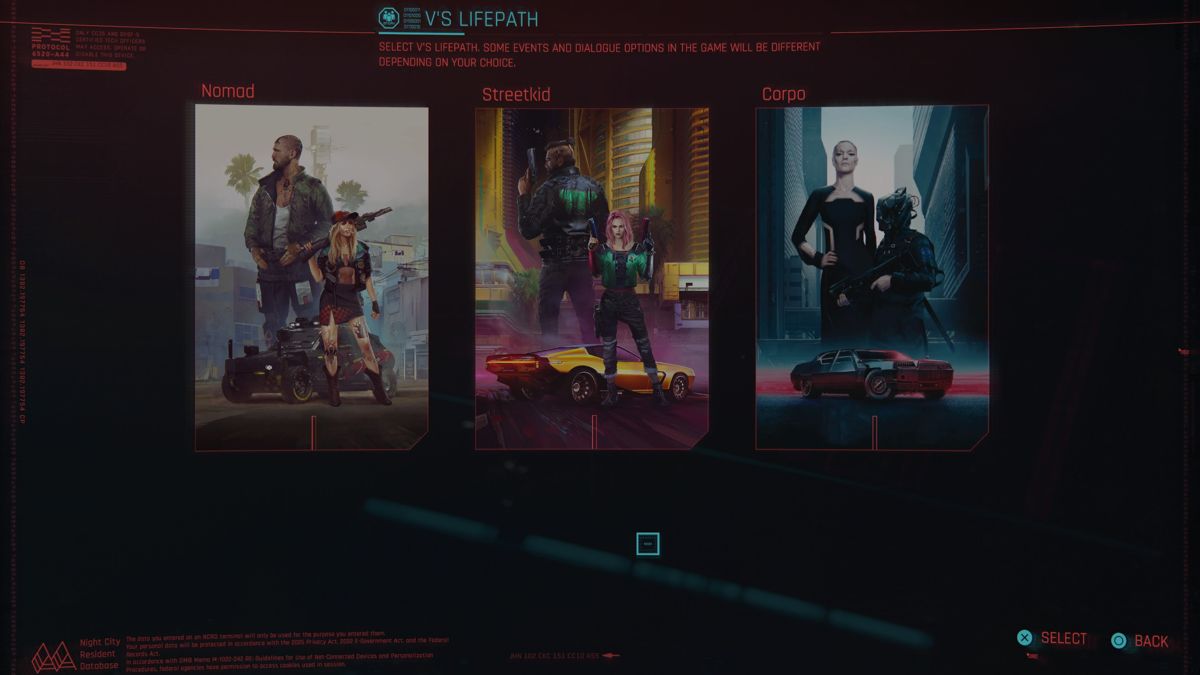 Cyberpunk 2077 | PlayStation 4 | gameplay screenshot | Data by MobyGames.com