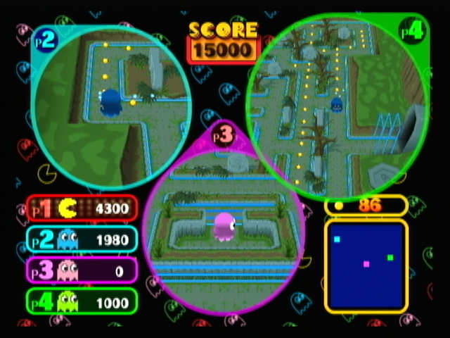 
Pac-Man Vs. | GameCube | gameplay screenshot | Data by MobyGames.com