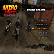 Nitrobike | PlayStation 2 | gameplay screenshot | region=North America | source-country= | zypher-v2 | moby-f50d07ad20c1 | Data by MobyGames.com