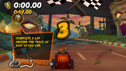 Crash Tag Team Racing | PSP | gameplay screenshot | region=North America | source-country= | zypher-v2 | moby-8653e4f32a89 | Data by MobyGames.com