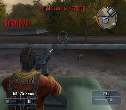 
Mercenaries: Playground of Destruction | PlayStation 2 | gameplay screenshot | Data by MobyGames.com