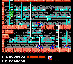 
Teenage Mutant Ninja Turtles | NES | gameplay screenshot | Data by MobyGames.com