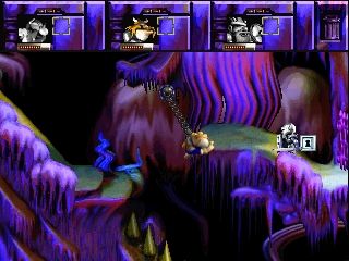 
Norse by Norse West: The Return of the Lost Vikings | PlayStation | gameplay screenshot | Data by MobyGames.com
