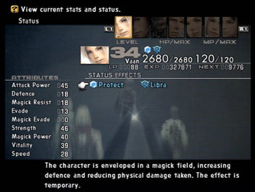 Final Fantasy XII | PlayStation 2 | gameplay screenshot | region=North America | edition=steelbook | source-country= | zypher-v2 | moby-595b73b591cd | Data by MobyGames.com