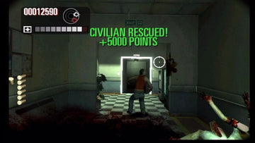 The House of the Dead: Overkill | Wii | gameplay screenshot | region=North America | source-country= | zypher-v2 | moby-455bbb9a0203 | Data by MobyGames.com