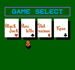 
Vegas Dream | NES | gameplay screenshot | Data by MobyGames.com