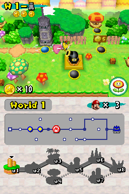 New Super Mario Bros. | Nintendo DS | gameplay screenshot | region=North America | source-country= | zypher-v2 | moby-2111d0c7ddfb | Data by MobyGames.com