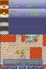 
Pokémon Mystery Dungeon: Blue Rescue Team | Nintendo DS | gameplay screenshot | Data by MobyGames.com