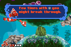 Disney•Pixar Finding Nemo | Game Boy Advance | gameplay screenshot | region=North America | source-country= | zypher-v2 | moby-a01efa74c87d | Data by MobyGames.com