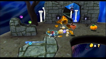 Super Mario Galaxy | Wii | gameplay screenshot | region=North America | edition=nintendo selects | source-country= | zypher-v2 | moby-55e3d5982ed1 | Data by MobyGames.com