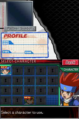 Beyblade: Metal Fusion | Nintendo DS | gameplay screenshot | region=North America | source-country= | zypher-v2 | moby-ba527282699a | Data by MobyGames.com