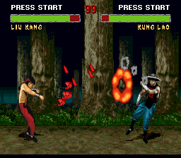 
Mortal Kombat II | SNES | gameplay screenshot | Data by MobyGames.com