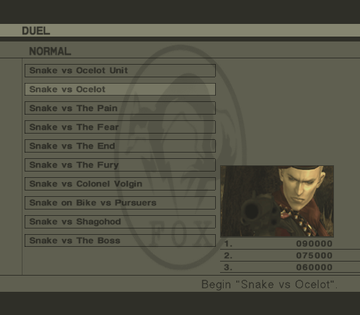 
Metal Gear Solid 3: Subsistence | PlayStation 2 | gameplay screenshot | Data by MobyGames.com