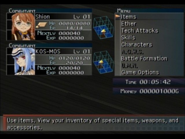 Xenosaga: Episode I - Der Wille zur Macht | PlayStation 2 | gameplay screenshot | region=North America | source-country= | zypher-v2 | moby-36c8c68adc25 | Data by MobyGames.com